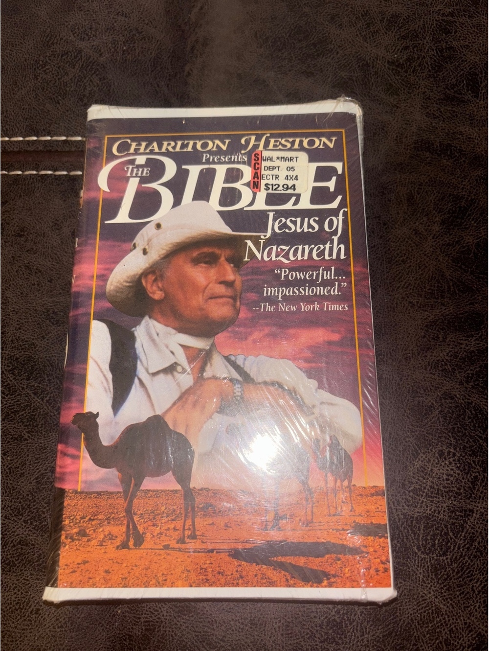 Charlton Heston Presents The Bible Jesus of Nazareth VHS NEW Sealed Rare